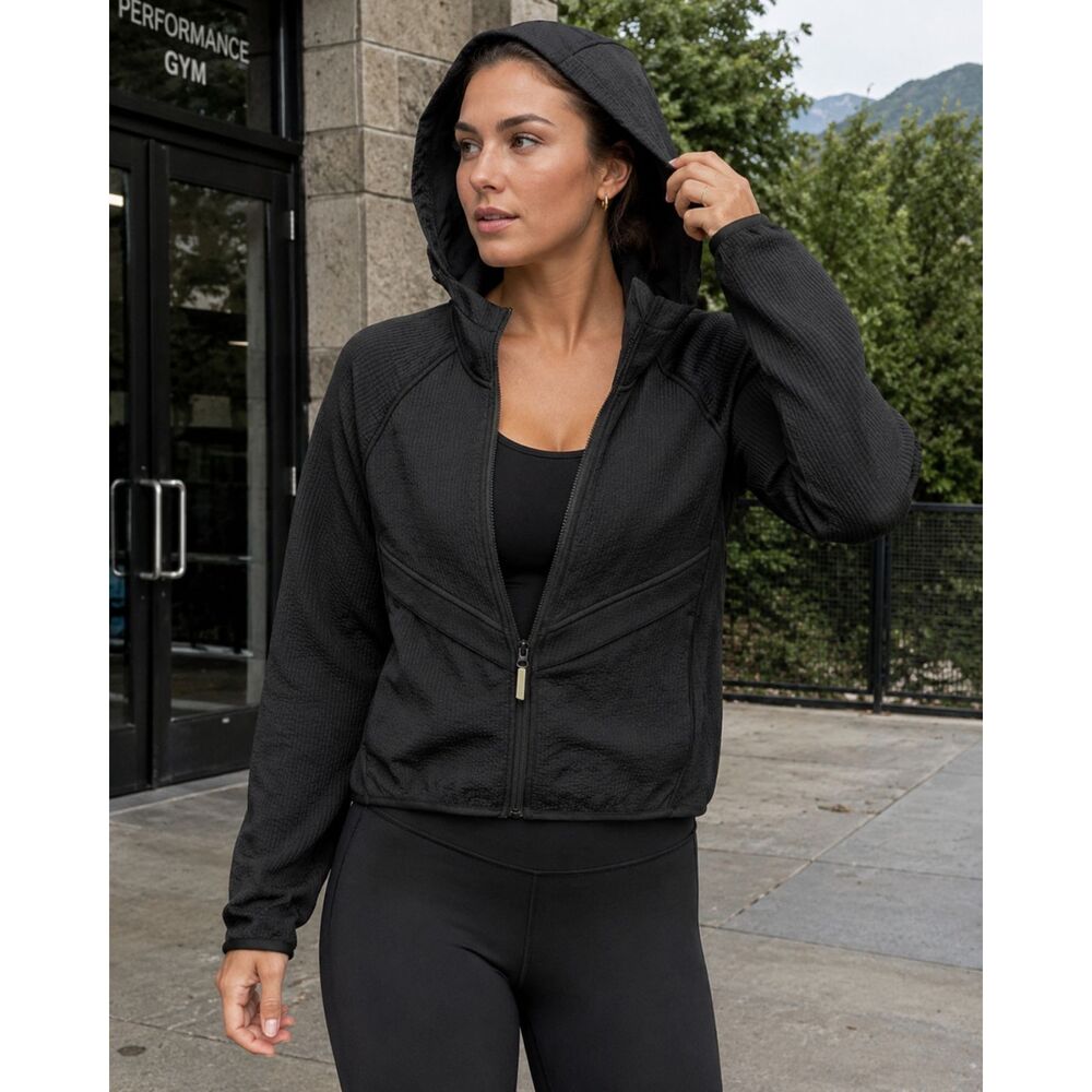 Nike Tech Pack Black Mixed Media Full Zip Hooded Jacket XS Techwear Streetwear - Picture 1 of 7
